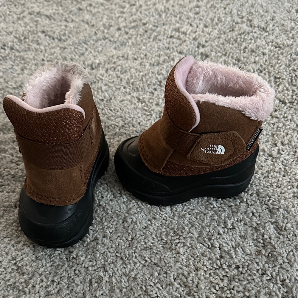The North Face Kids Brown and Black Snow Boots